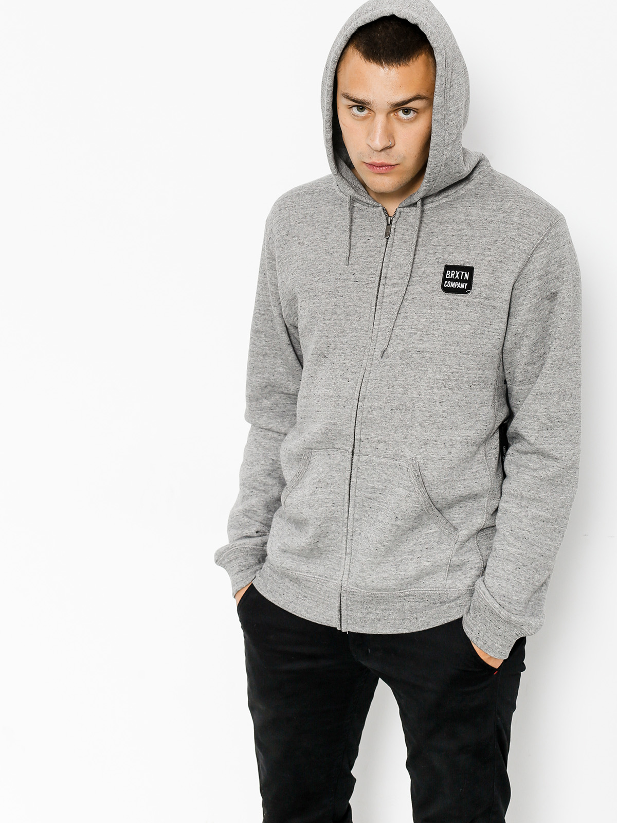 Brixton Hoodie Bering ZHD (heather grey)