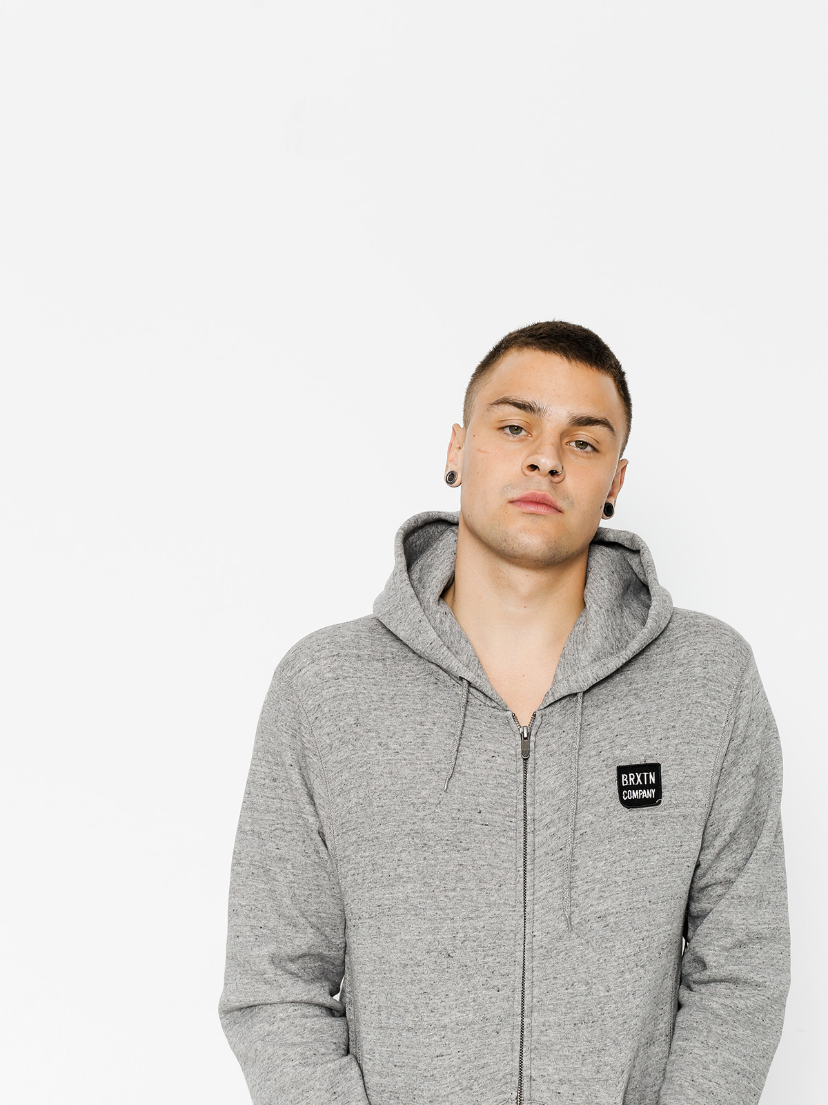 Brixton Hoodie Bering ZHD (heather grey)