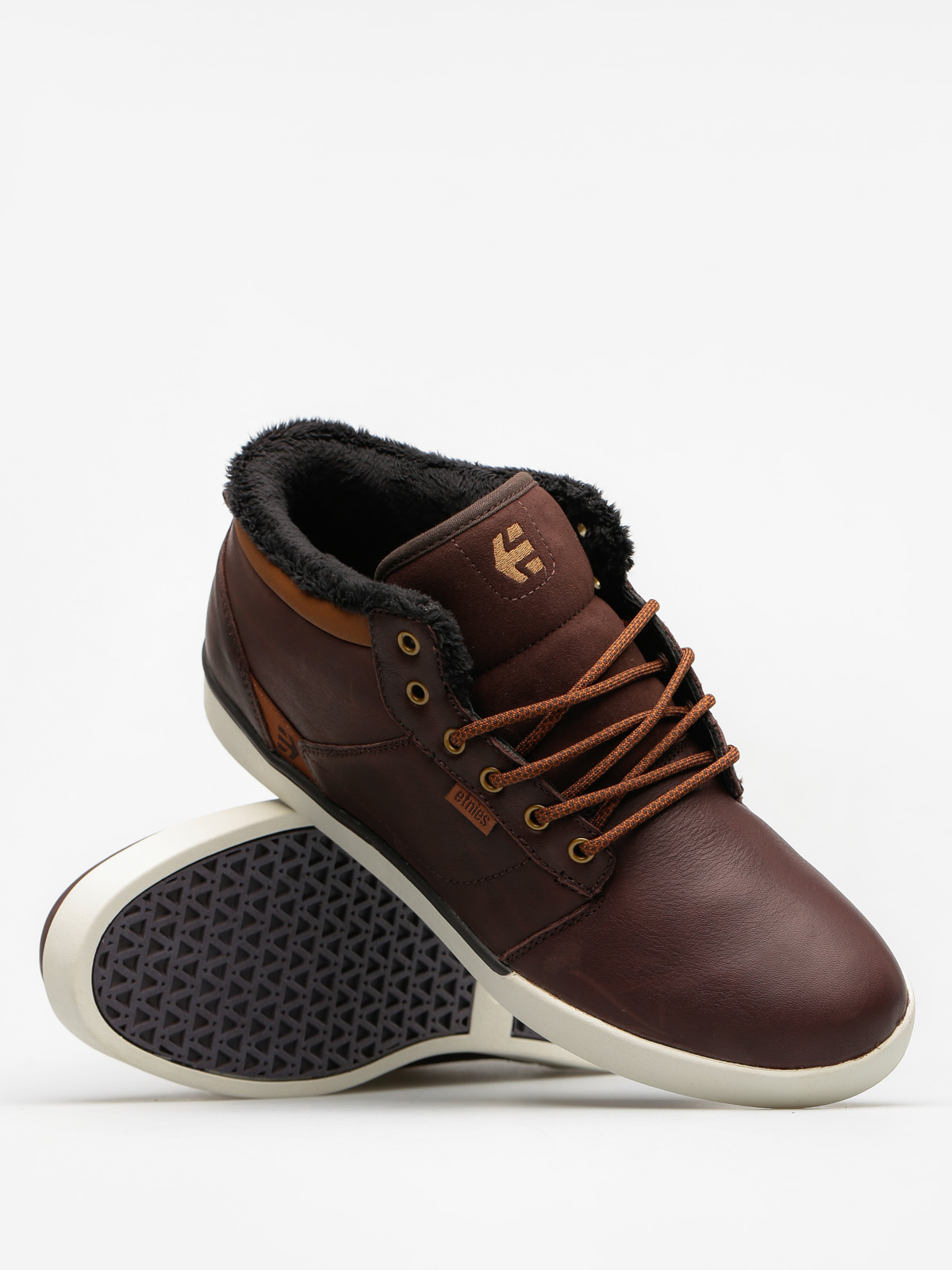 Etnies Shoes Jefferson Mid (brown/white)