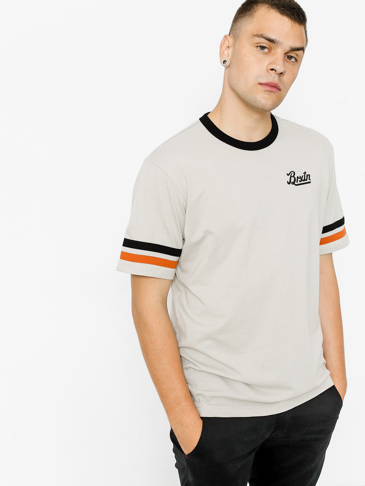 Brixton T-shirt Houston (stone)