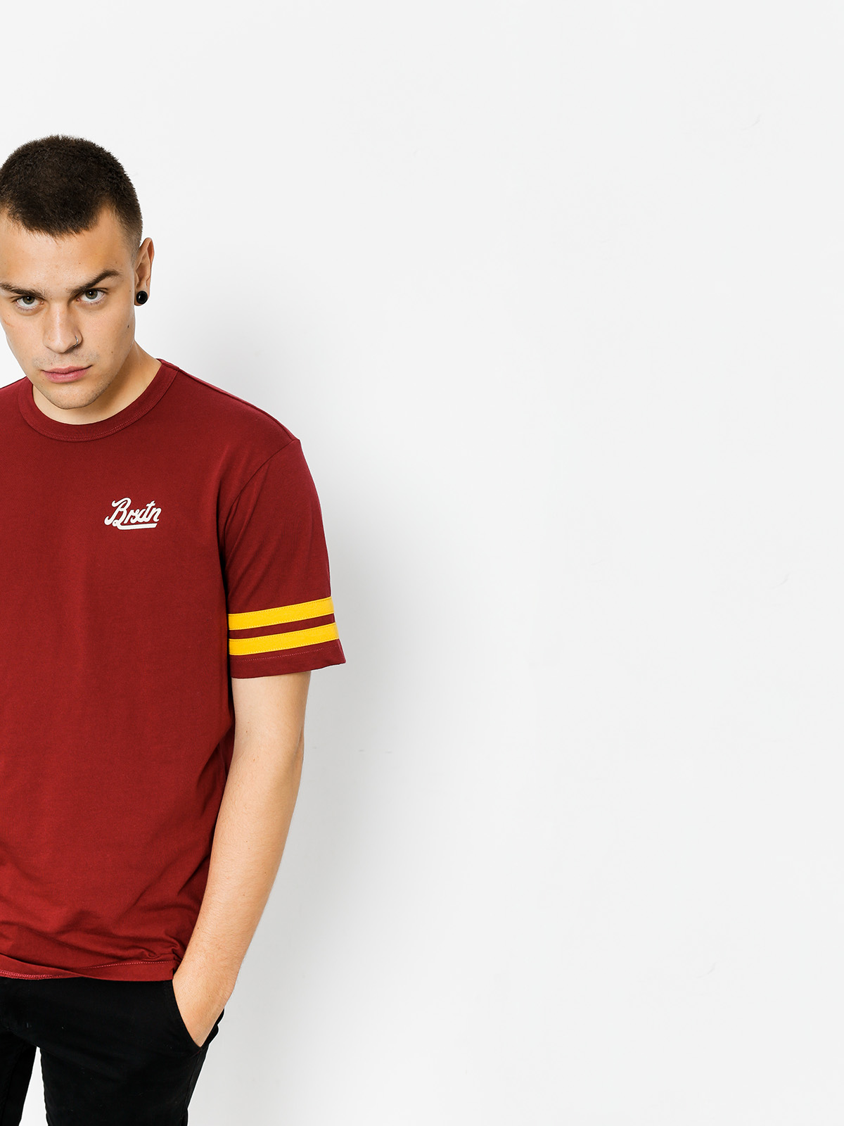 Brixton T-shirt Houston (burgundy)