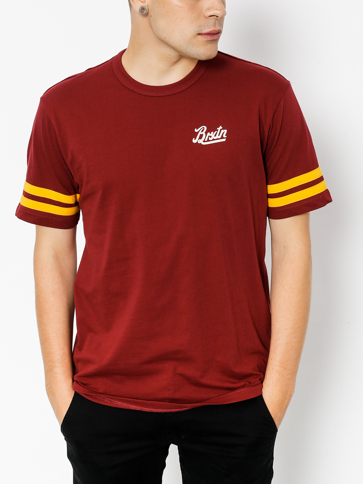 Brixton T-shirt Houston (burgundy)