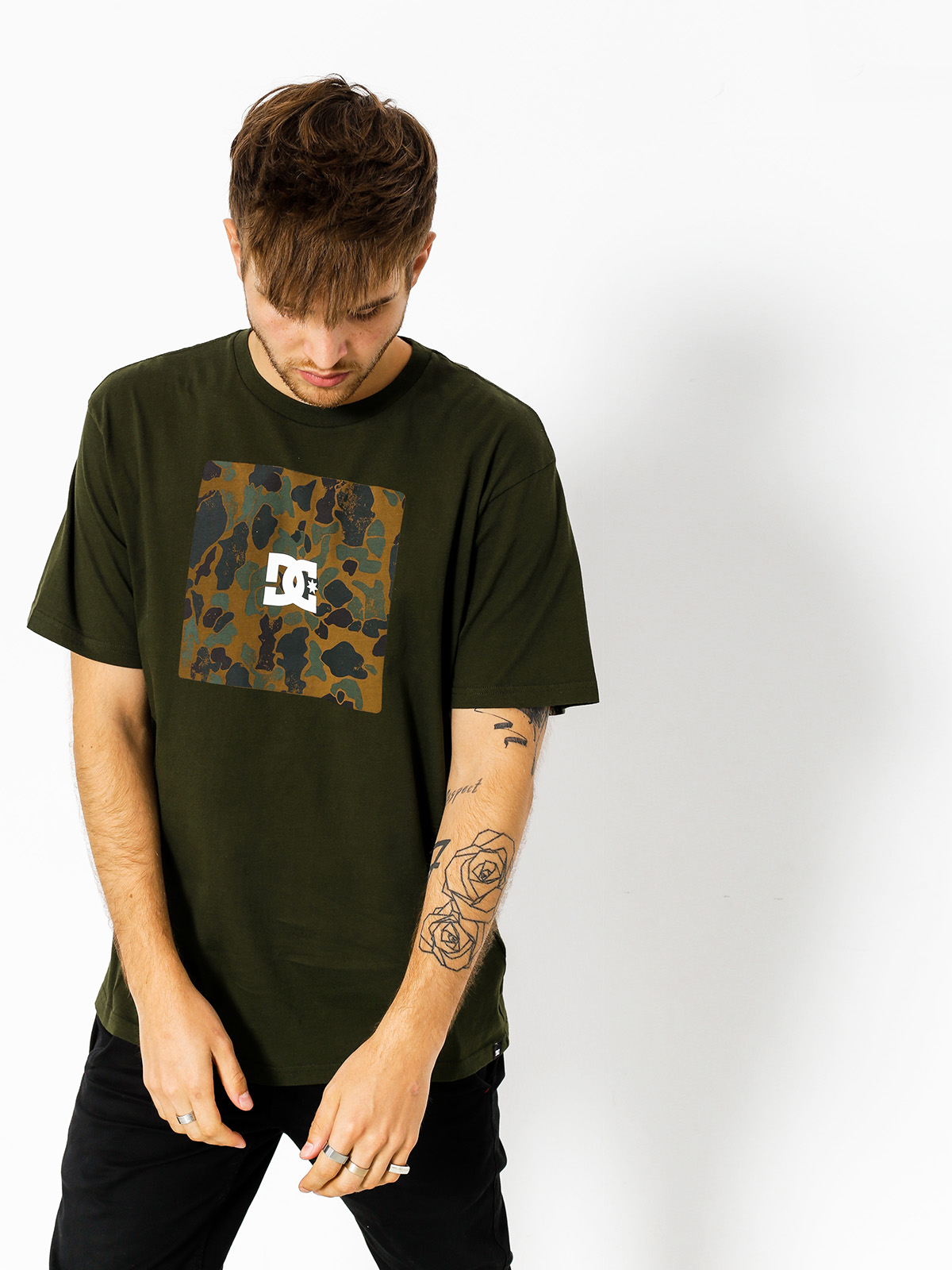 DC T-shirt Square Boxing (dark olive)