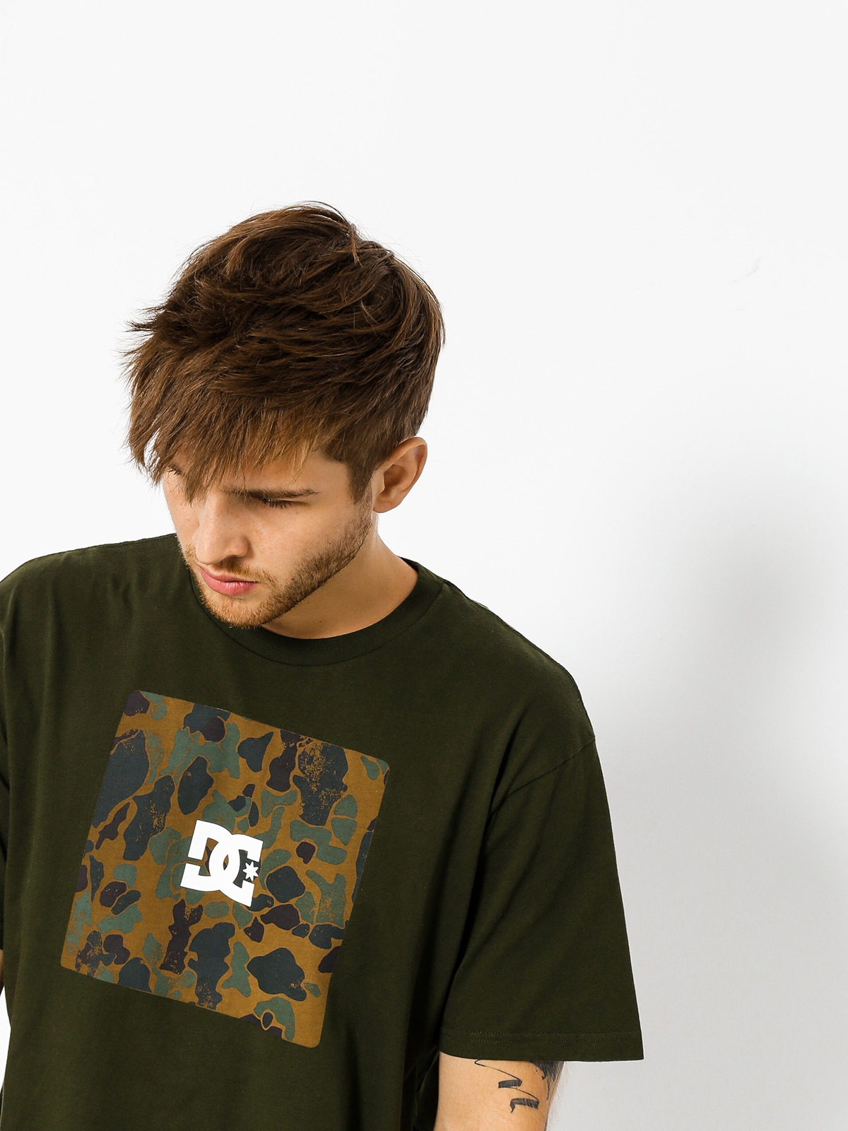 DC T-shirt Square Boxing (dark olive)