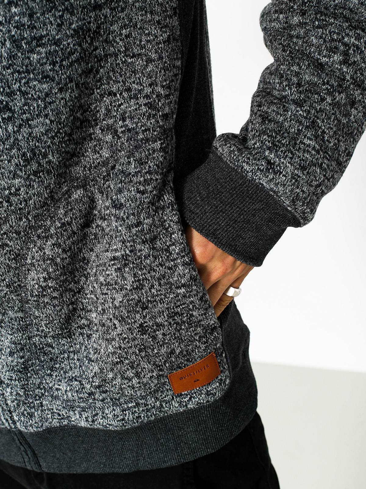 Quiksilver Hoodie Keller Sherpa ZHD (dark grey heather)