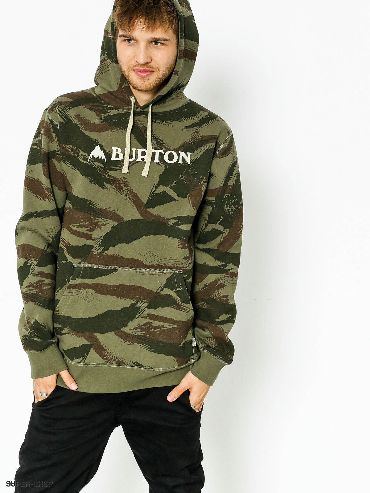 burton camo hoodie