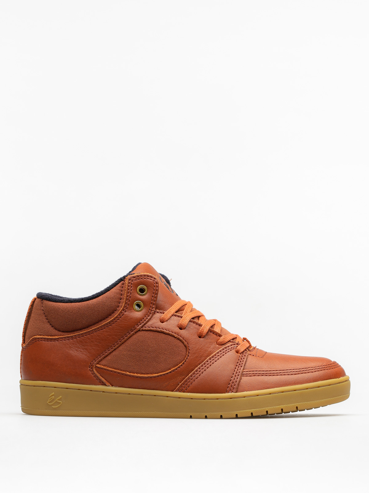 Es Shoes Accel Slim Mid (brown/gum/gold)