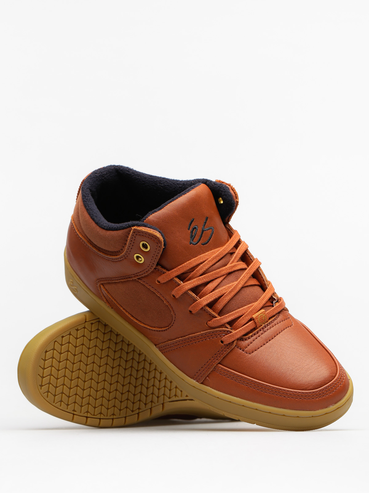 Es Shoes Accel Slim Mid (brown/gum/gold)