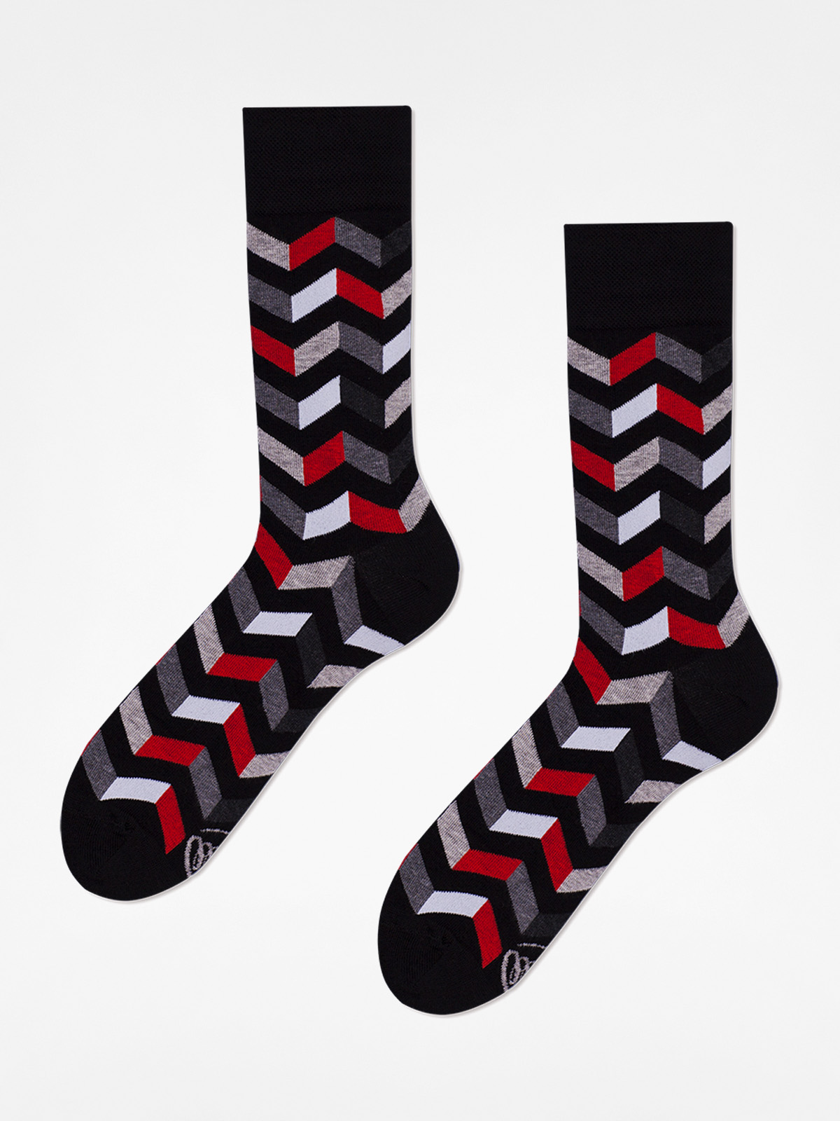 Many Mornings Socken Zig Zag (grey)