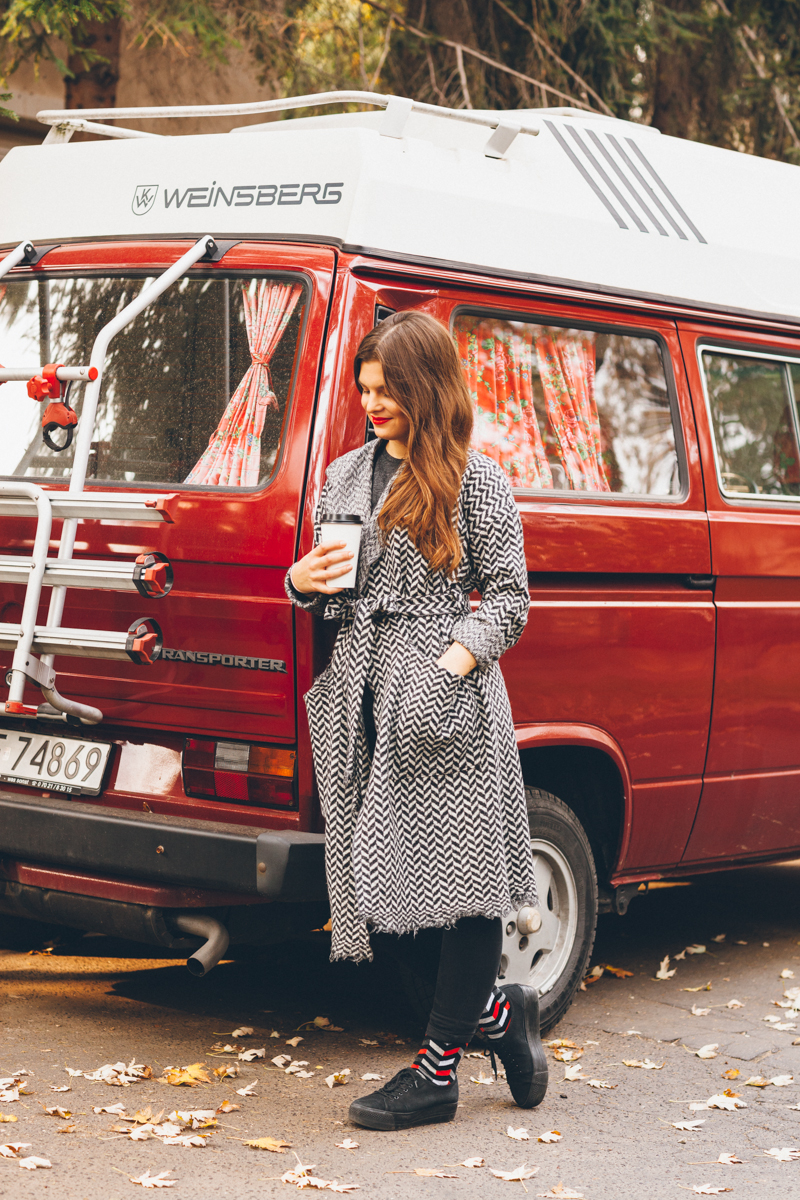 Many Mornings Socken Zig Zag (grey)