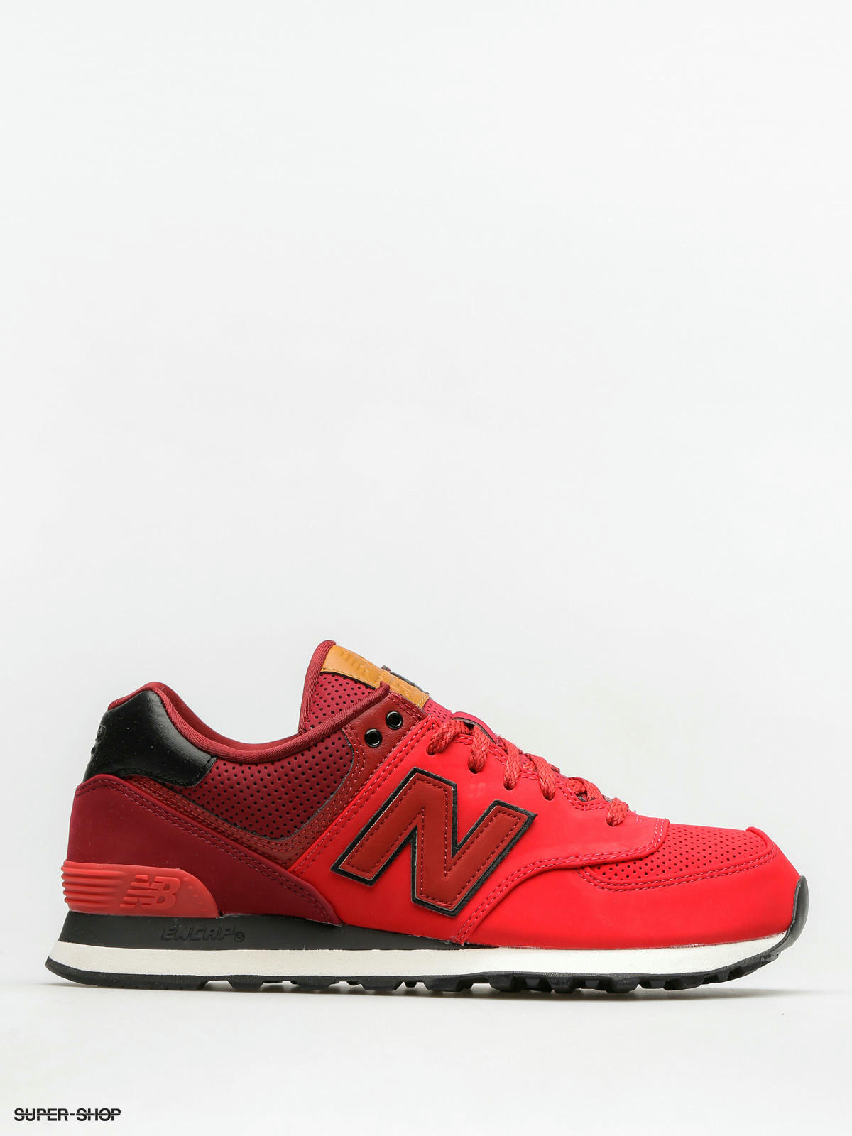 New balance hotsell 574 synthetic red