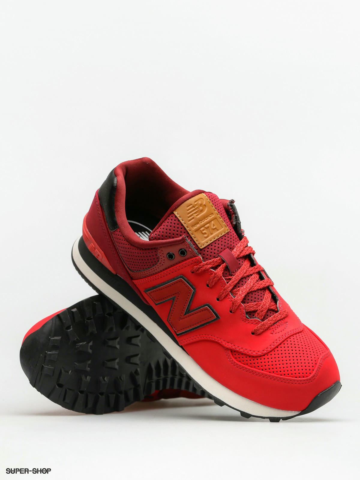 red new balance shoes 574