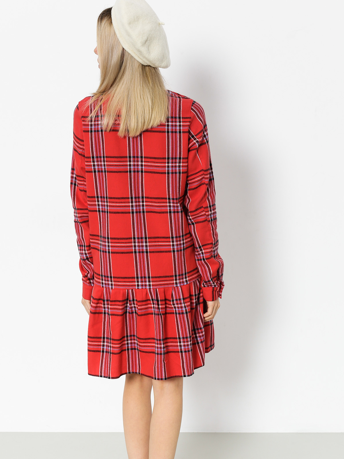 Femi Stories Dress Larsa Wmn (pld red)