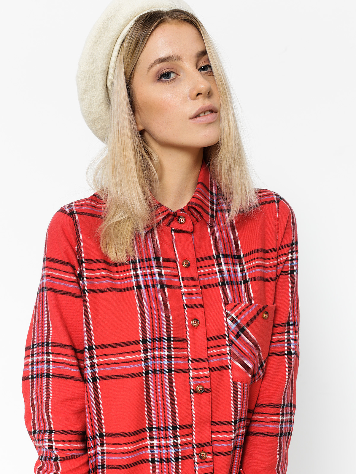 Femi Stories Dress Larsa Wmn (pld red)