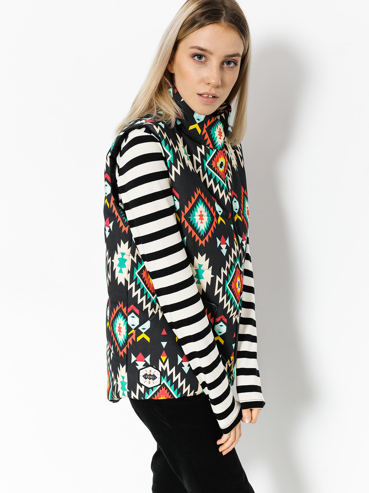 Femi Stories Jacket Camper Wmn (blk azt)