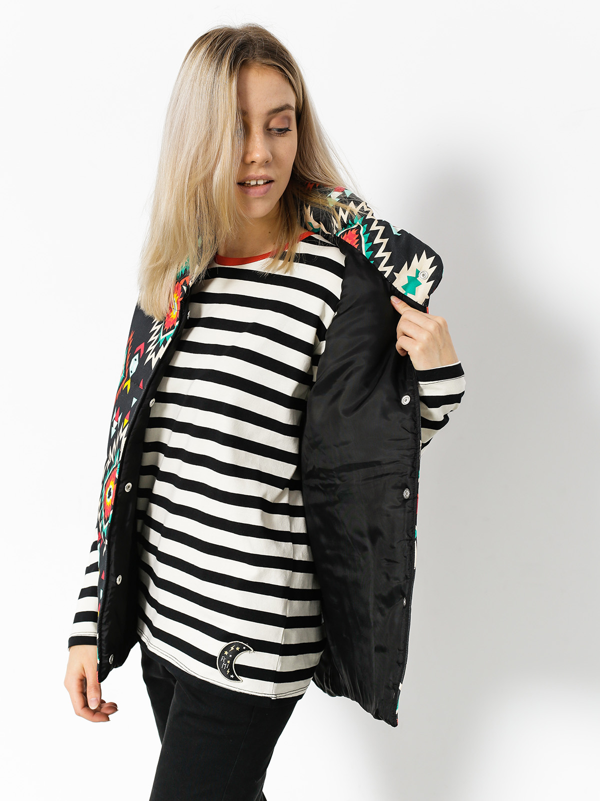 Femi Stories Jacket Camper Wmn (blk azt)