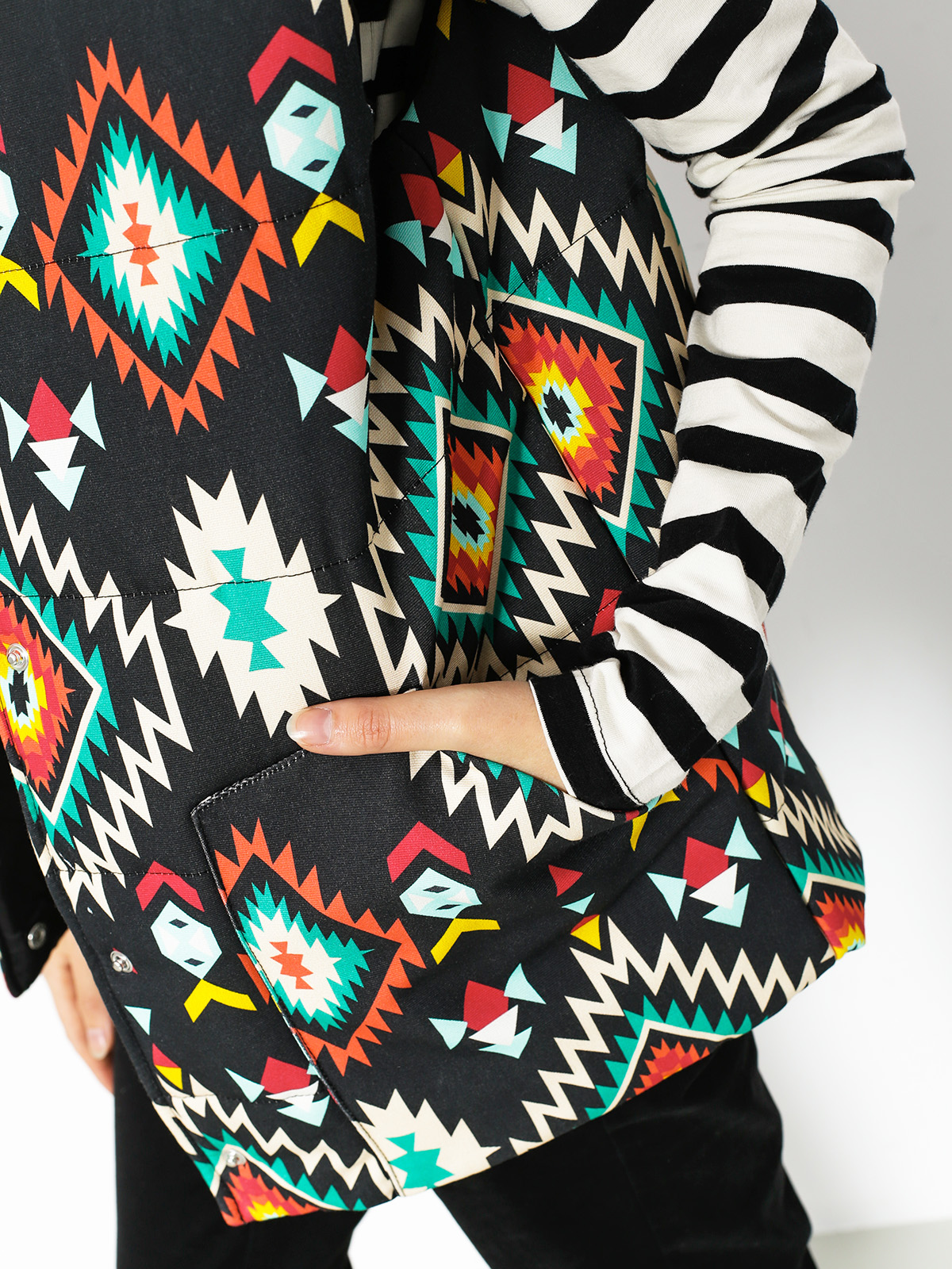 Femi Stories Jacket Camper Wmn (blk azt)