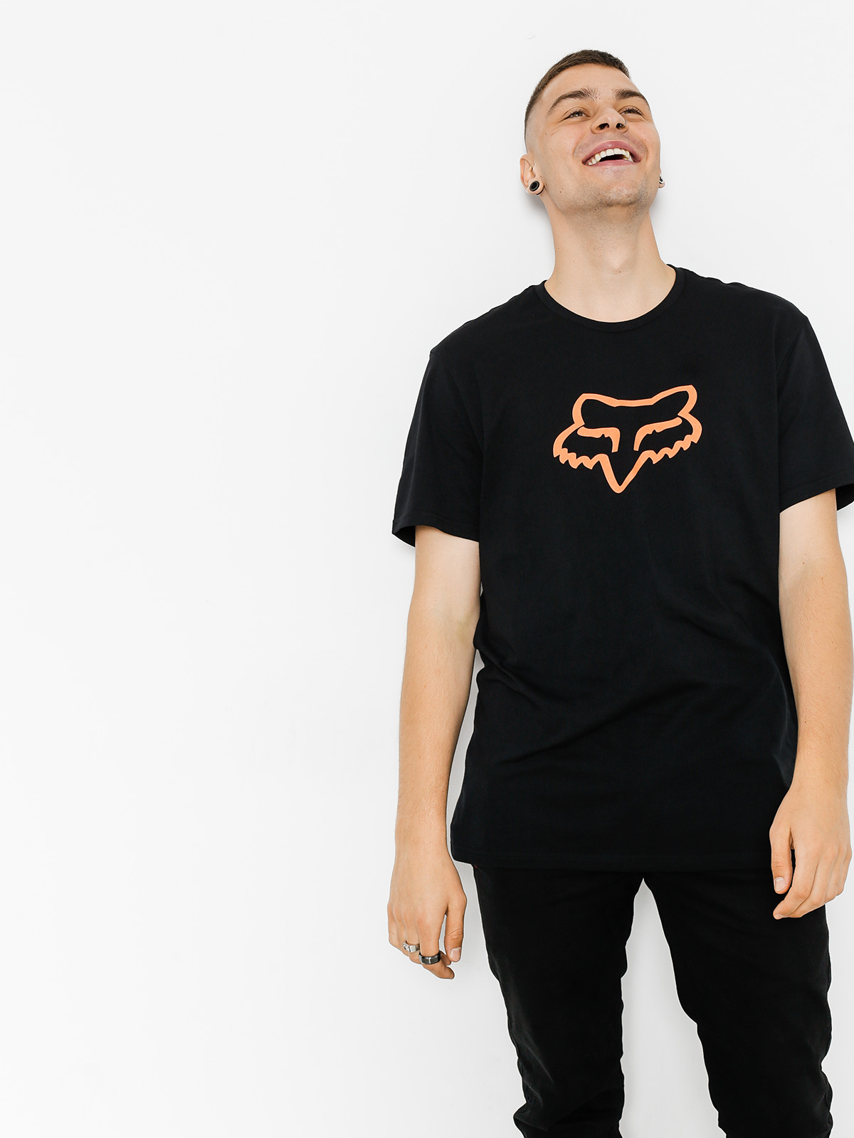 Fox T-Shirt Legacy Head (blk/org)