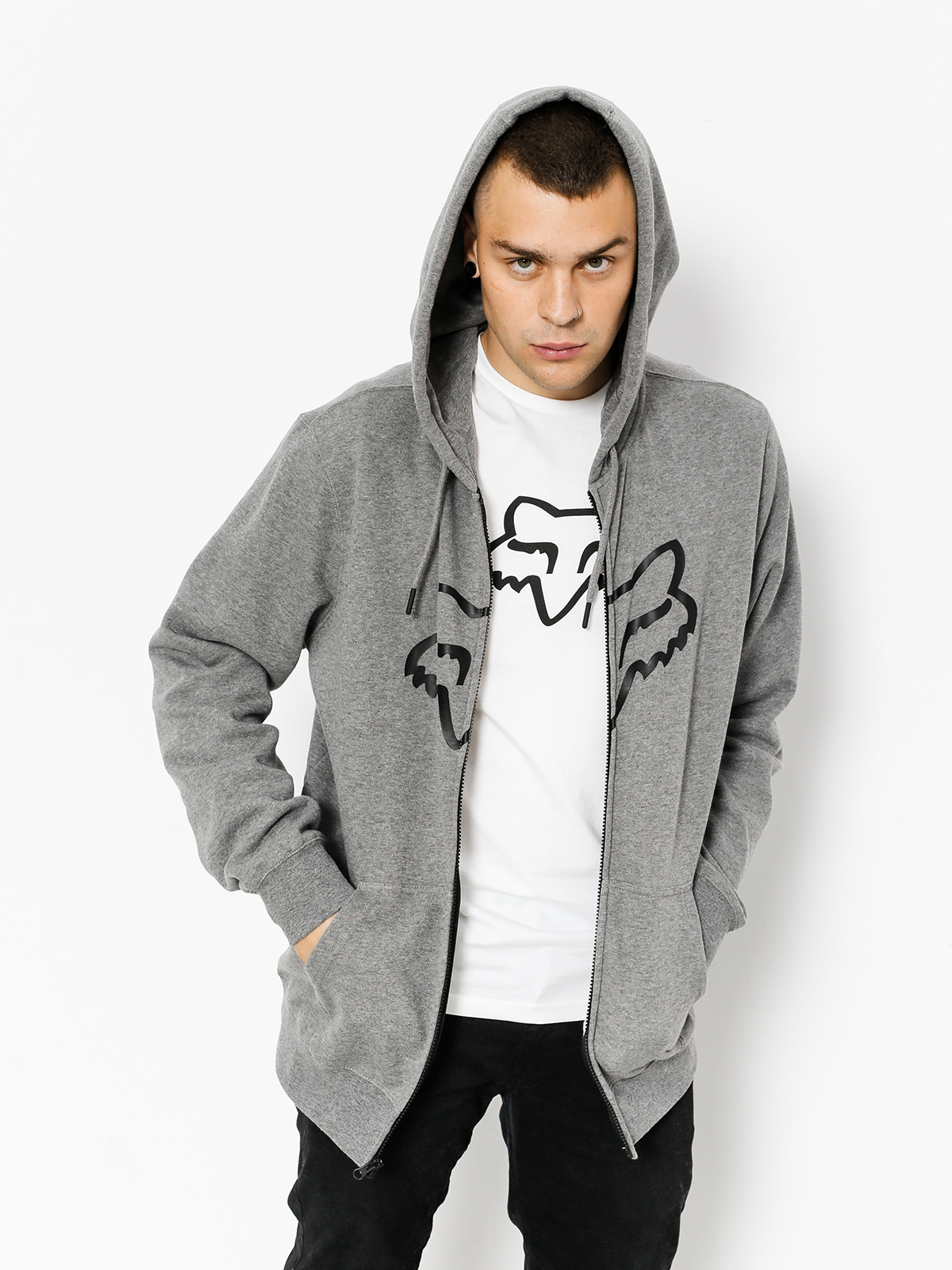 Fox Hoodie Legacy Head ZHD (htr graph)