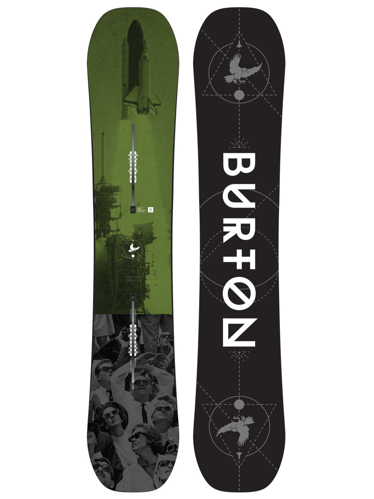 Mens Burton Snowboard Process (green)