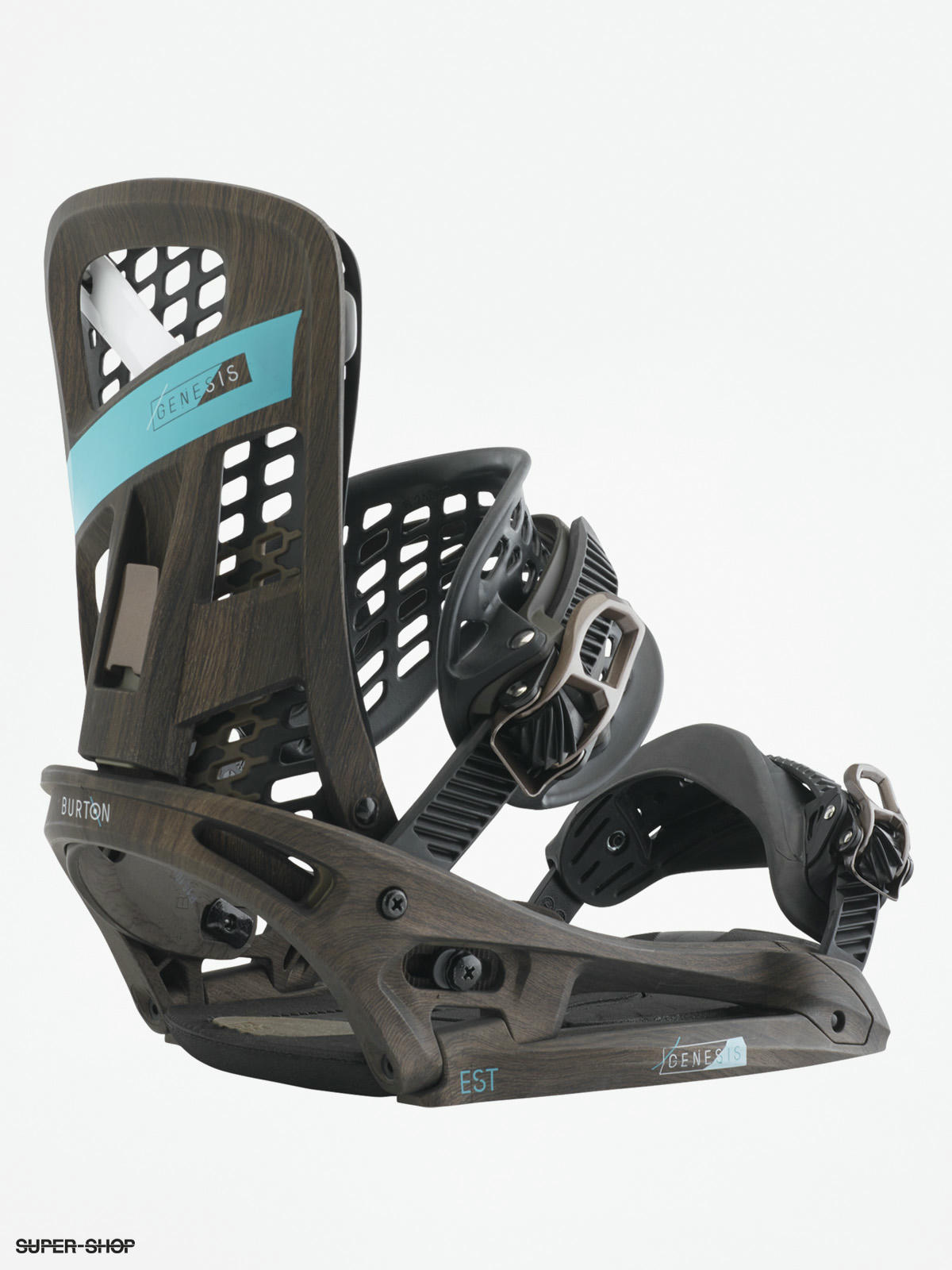 Mens Burton Snowboard bindings Genesis Est painted wood