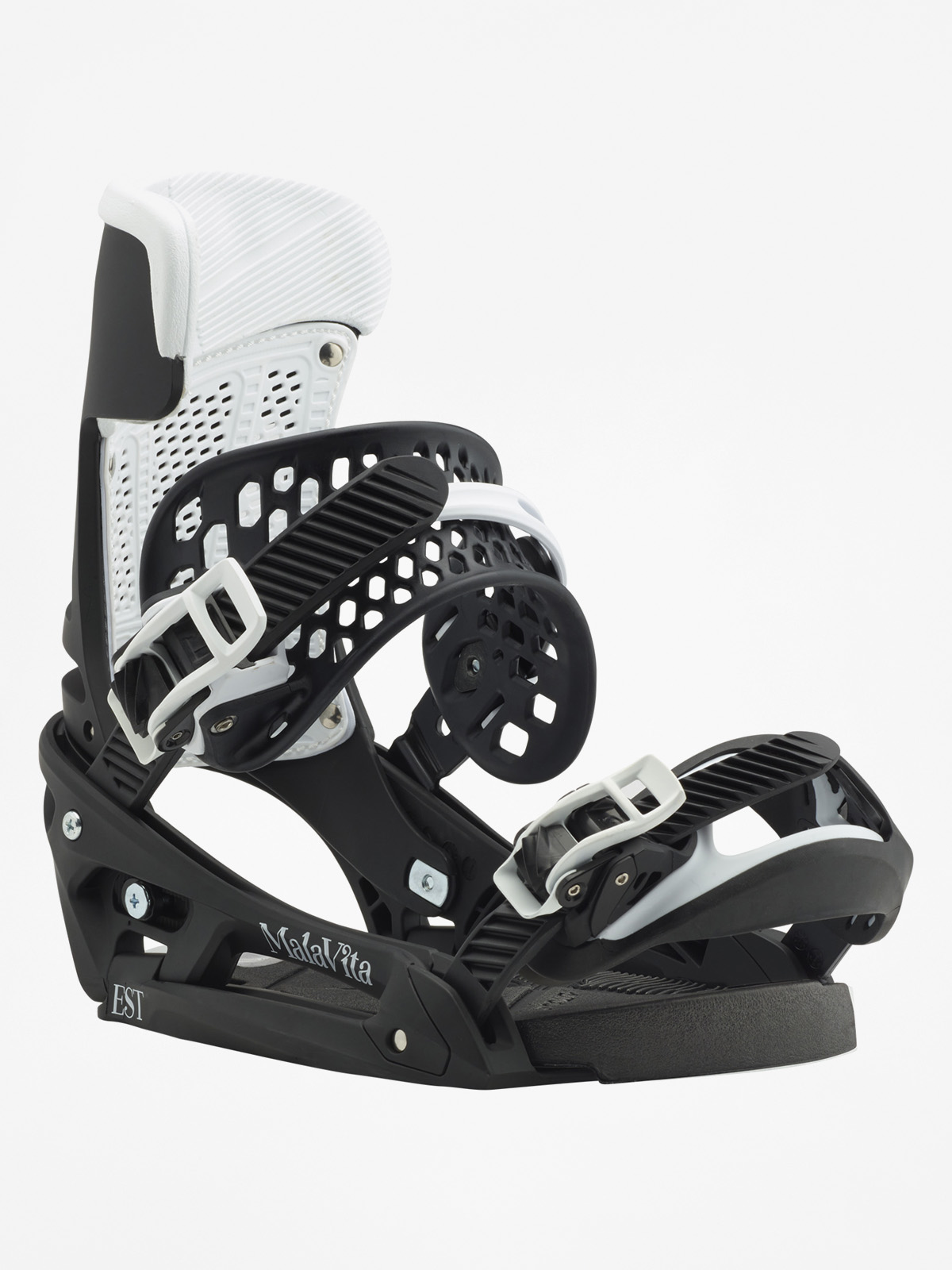 Mens Burton Snowboard bindings Malavita Est (black/white wing)