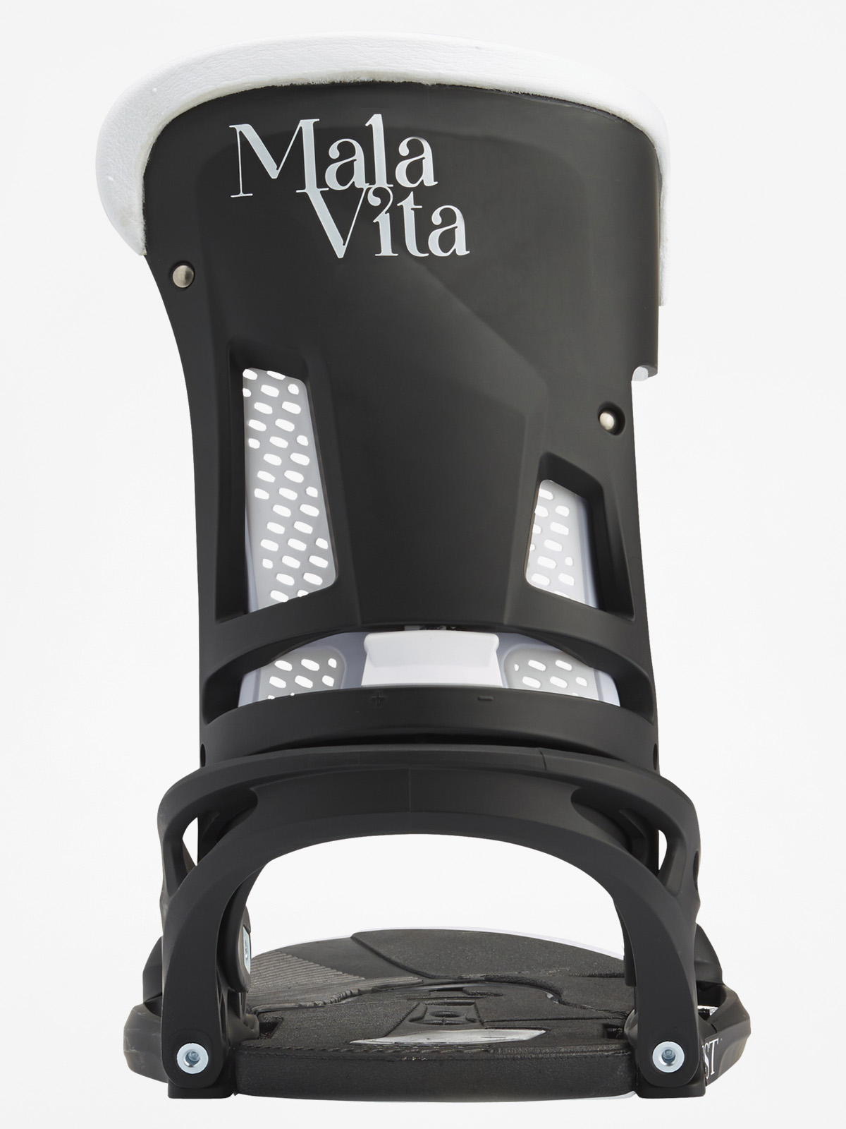 Mens Burton Snowboard bindings Malavita Est (black/white wing)