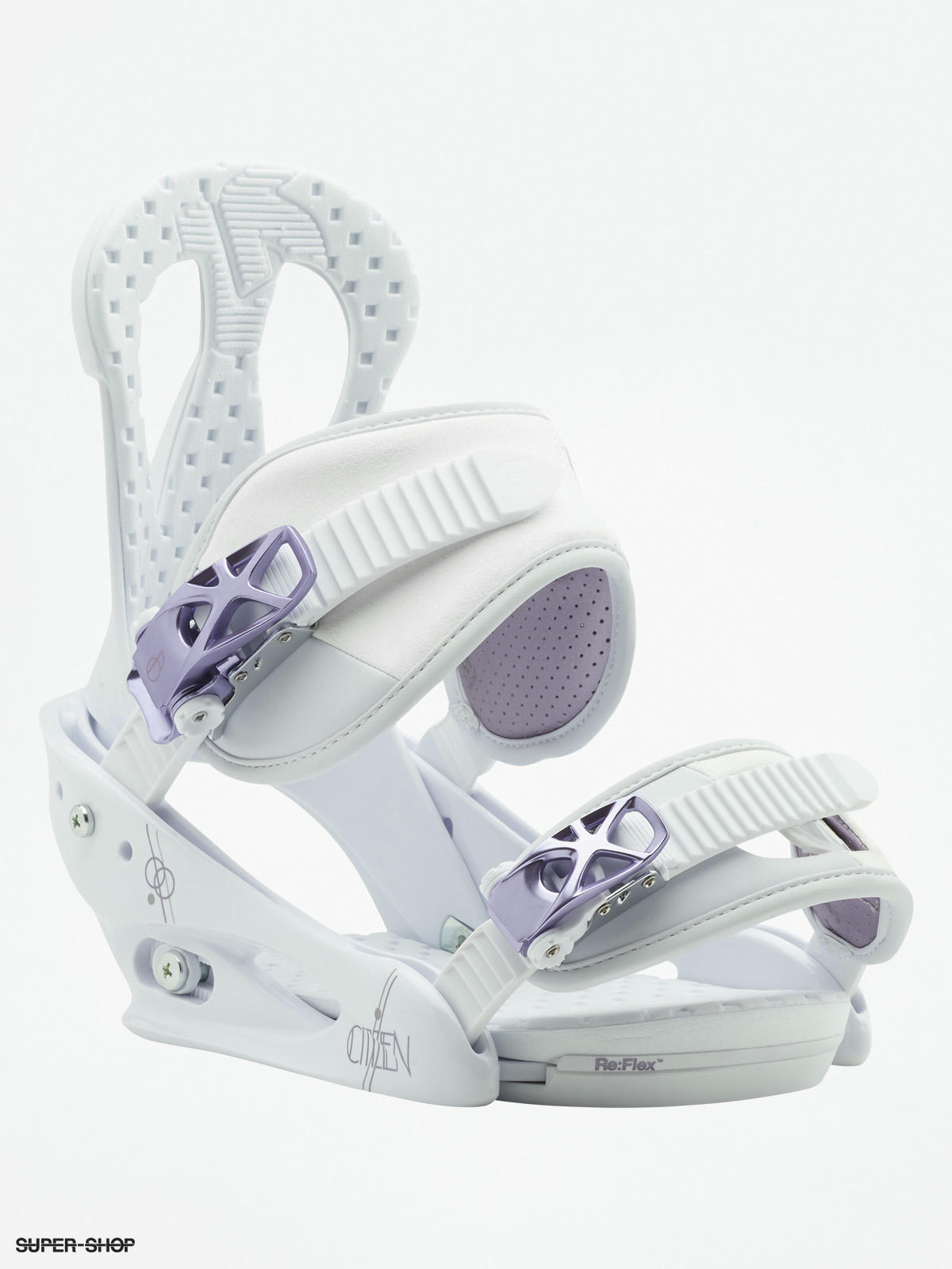 Burton Snowboard bindings Citizen Wmn white purple