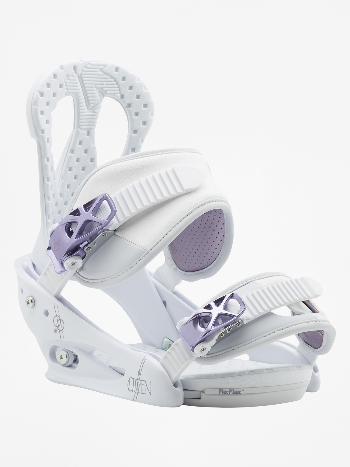 Womens Burton Snowboard bindings Citizen (white/purple)