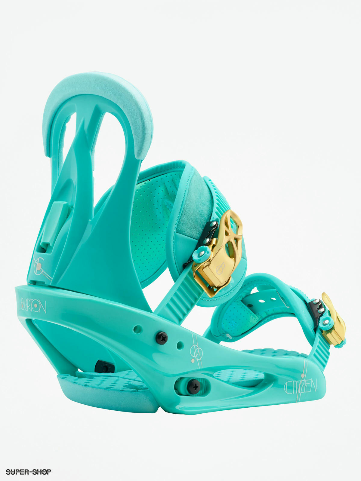 burton teal bindings