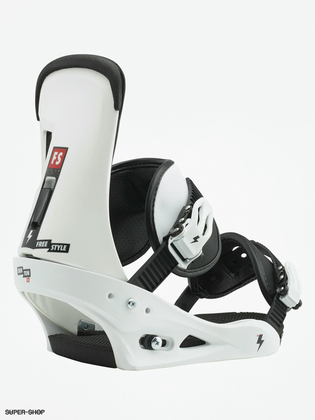 Mens Burton Snowboard bindings Freestyle white black