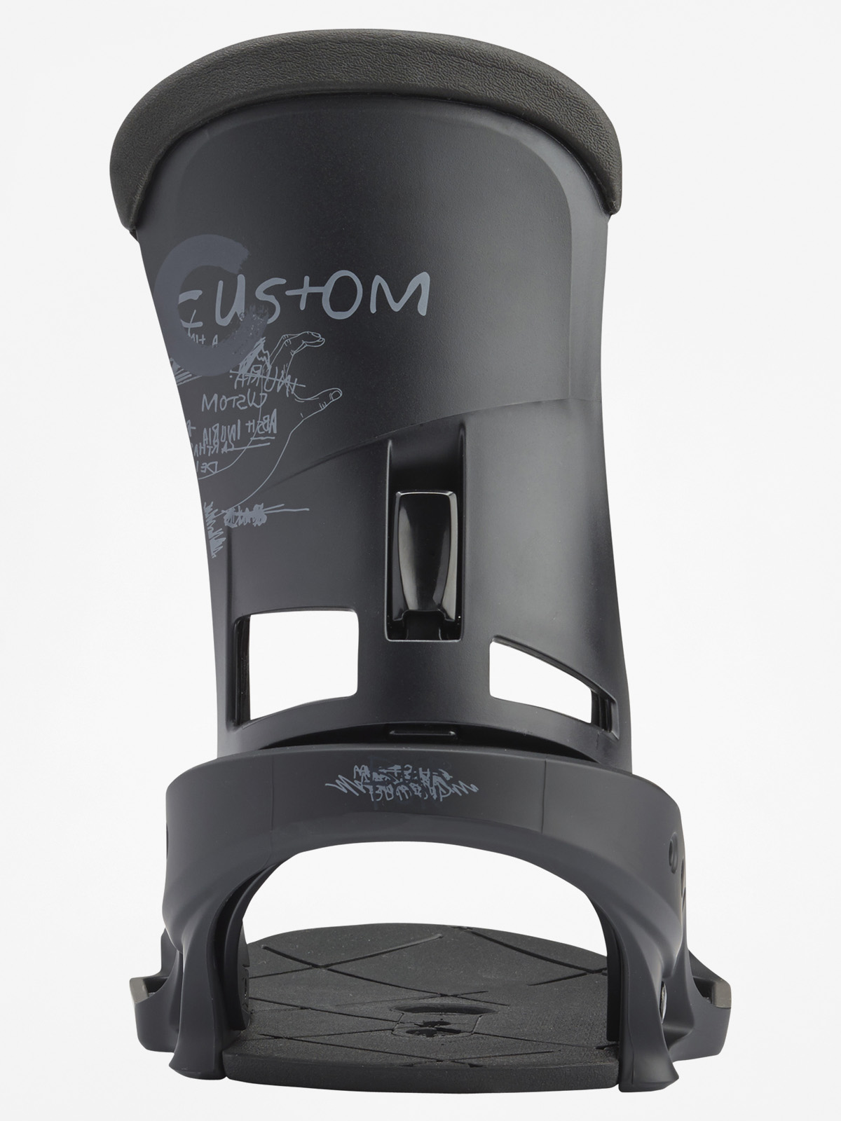Mens Burton Snowboard bindings Custom Est (black matte)