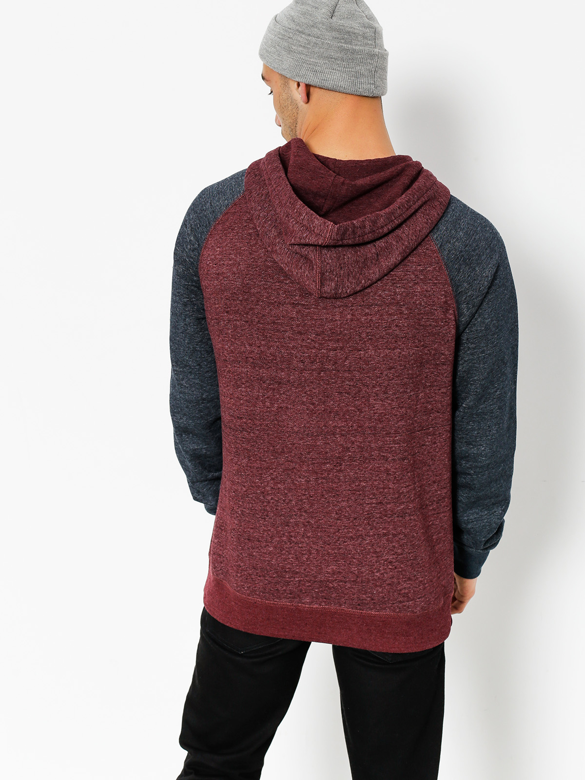 Element Hoodie Meridian Block ZHD burgundy napa red