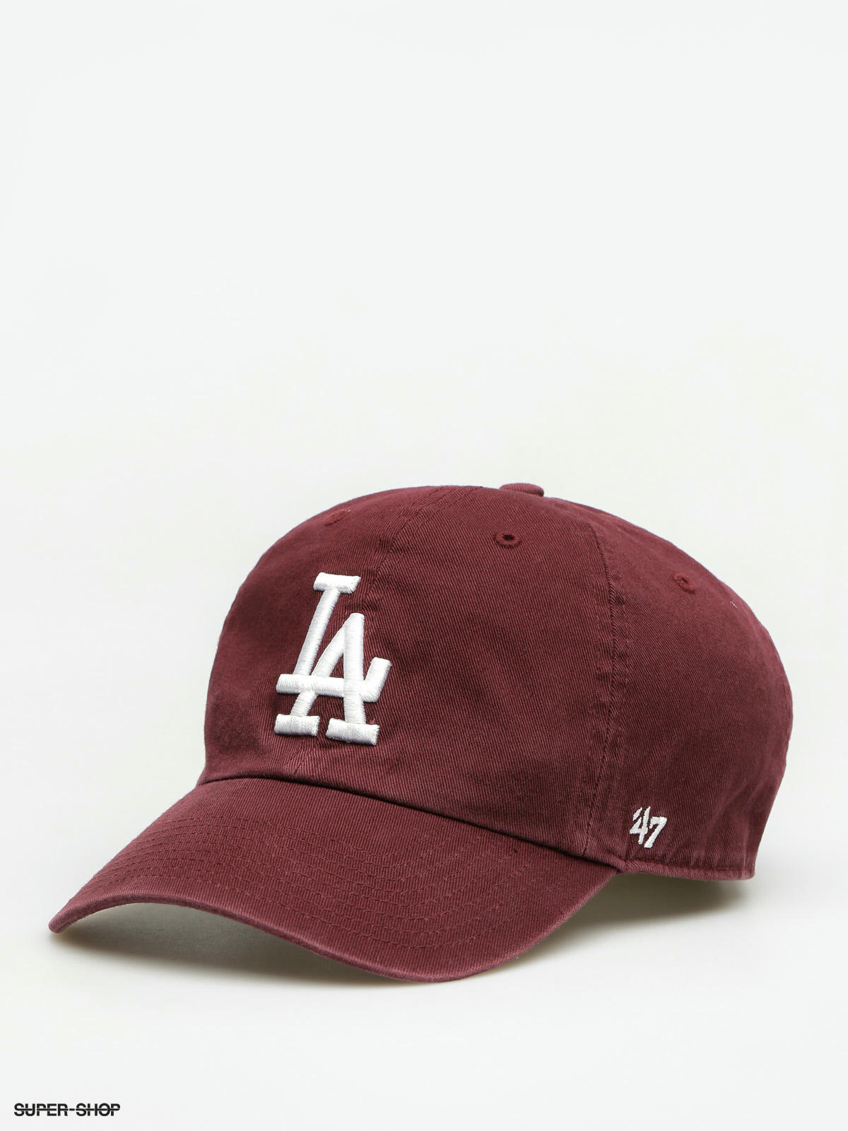 maroon dodger hat