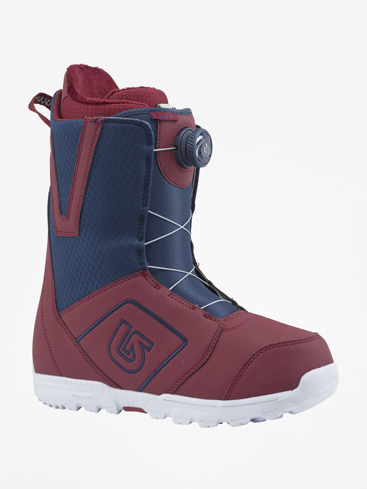 Mens Burton Snowboard boots Moto Boa (maroon/blue)