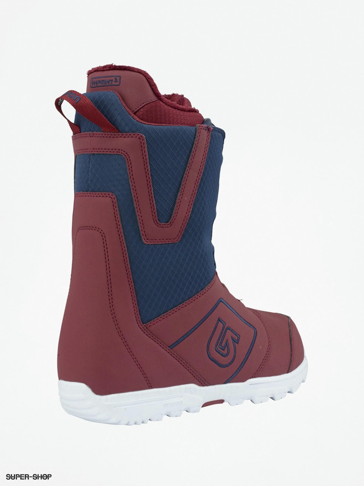 Burton Snowboard boots Moto Boa maroon blue