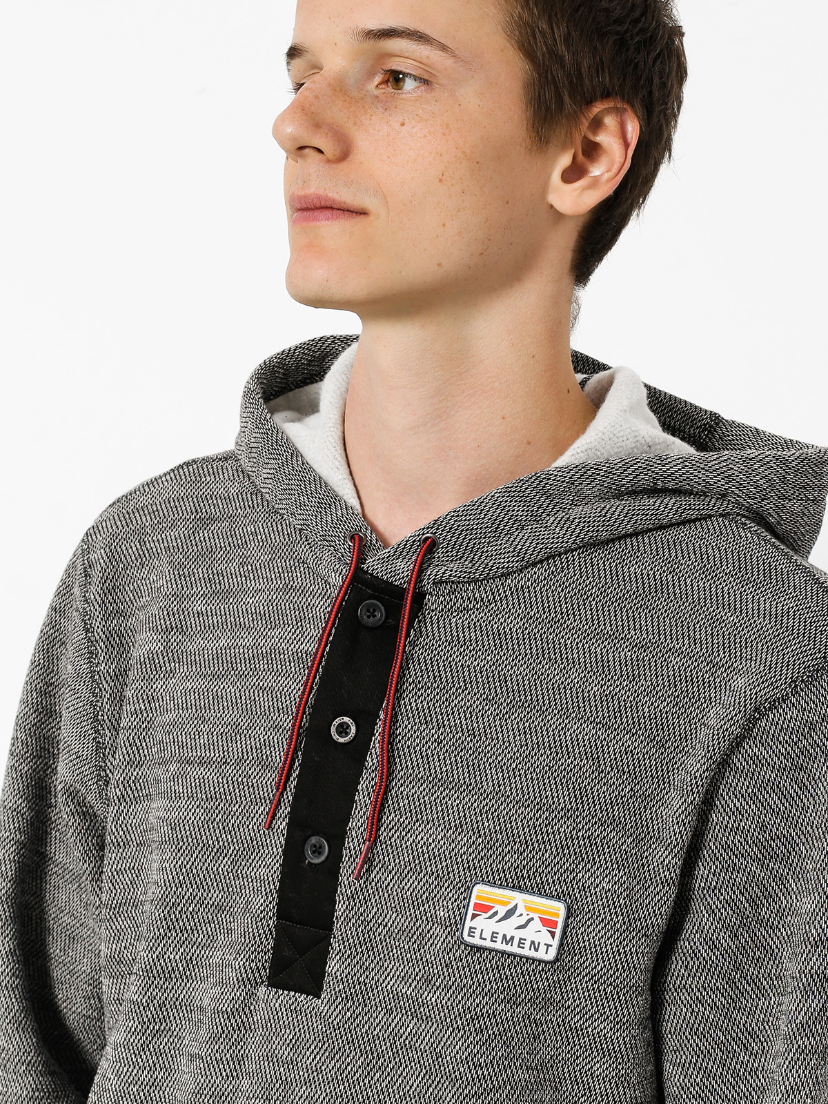 Element Sweatshirt Highland Henley (charcoal heather)