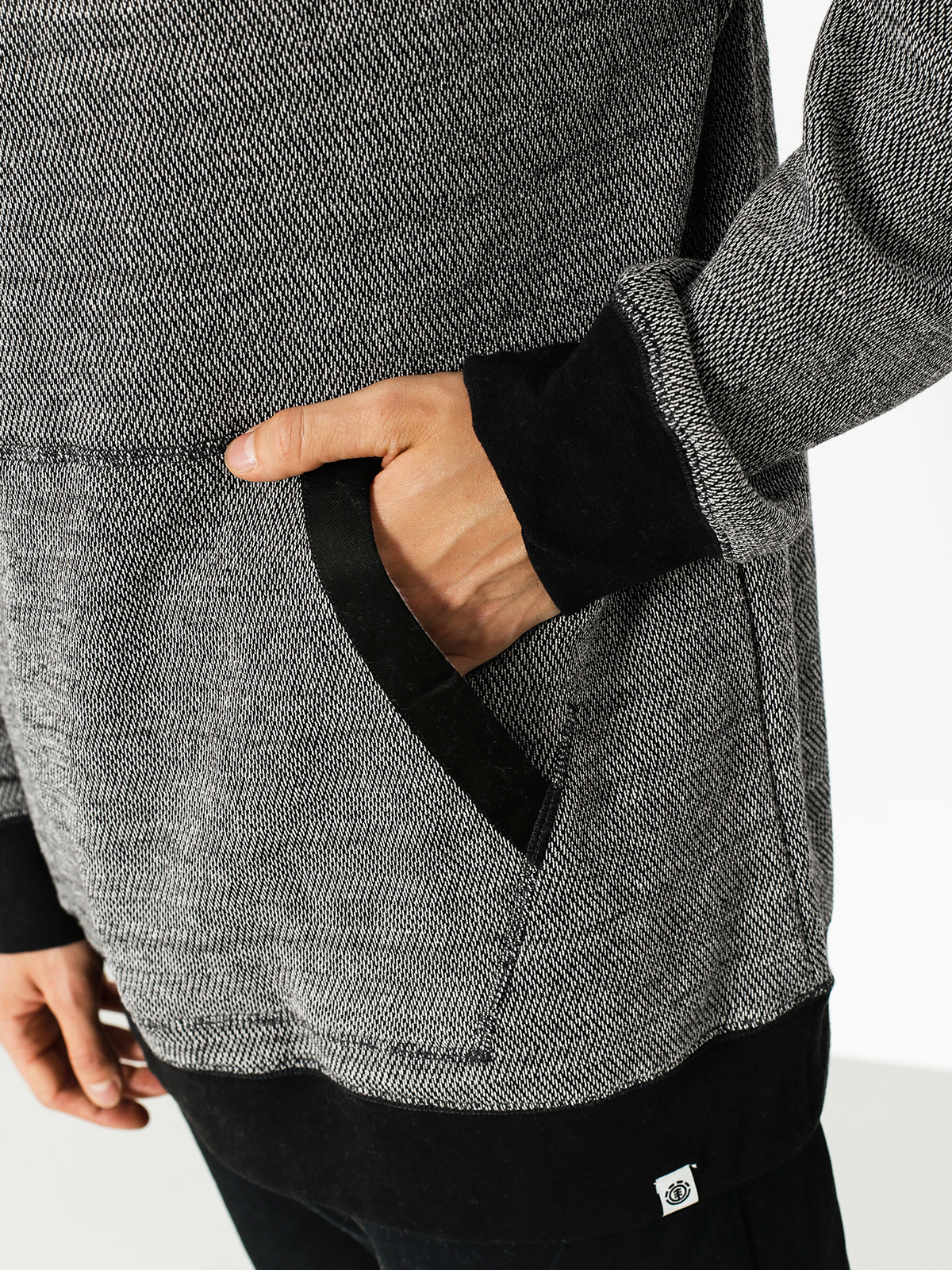 Element Sweatshirt Highland Henley (charcoal heather)