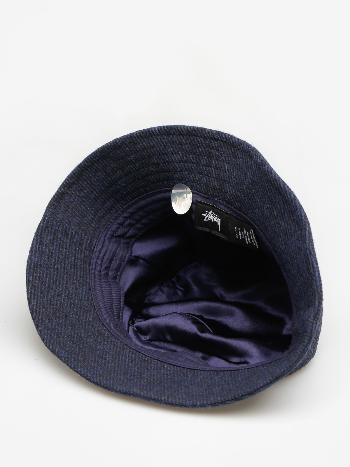 Stussy Hat Textured Wool Bucket Hat (blue)