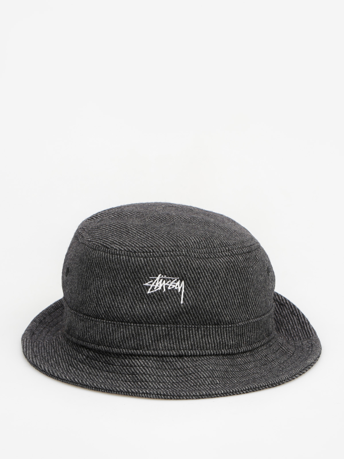 Stussy Hat Textured Wool Bucket Hat (black)