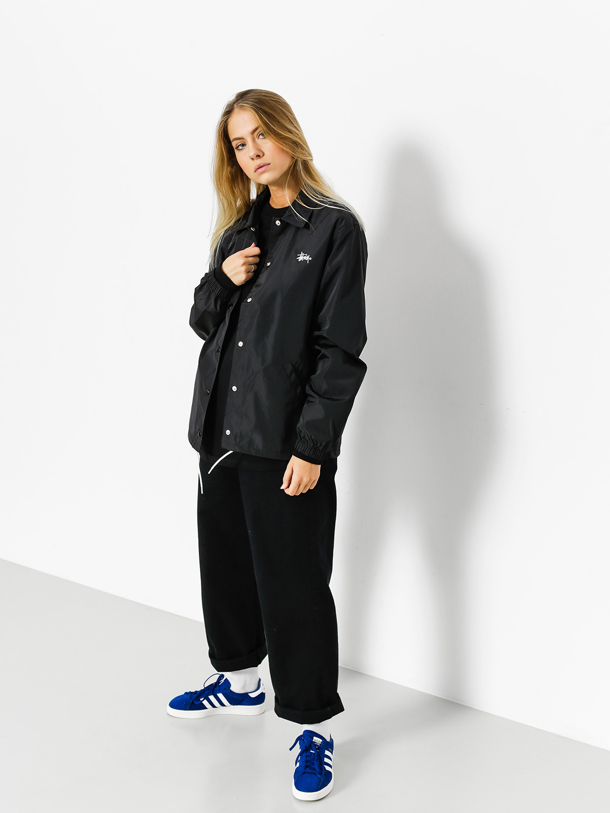 Stussy Jacket Newton Coach Jacket Wmn - black (black)