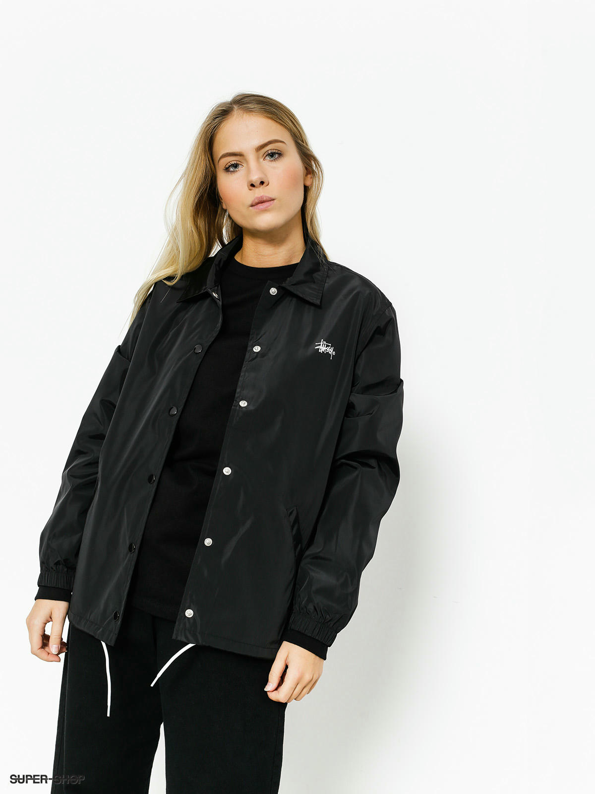 Stussy Jacket Newton Coach Jacket Wmn (black)