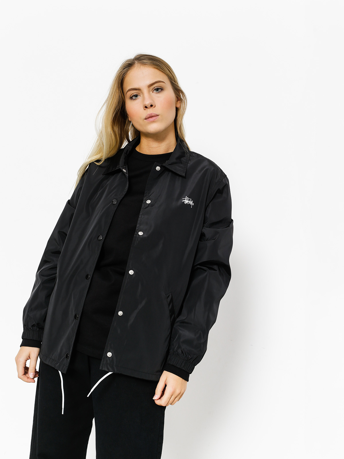 Stussy Jacket Newton Coach Jacket Wmn - black (black)