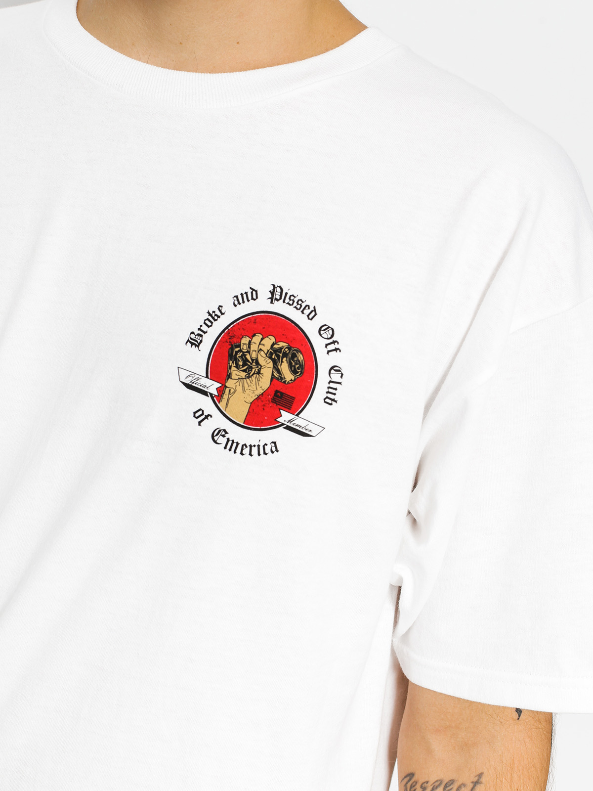 Emerica T-shirt Broke And Pissed (white)