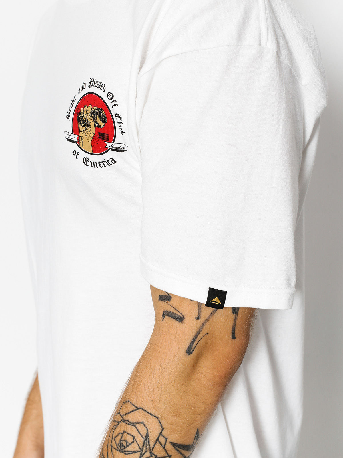 Emerica T-shirt Broke And Pissed (white)