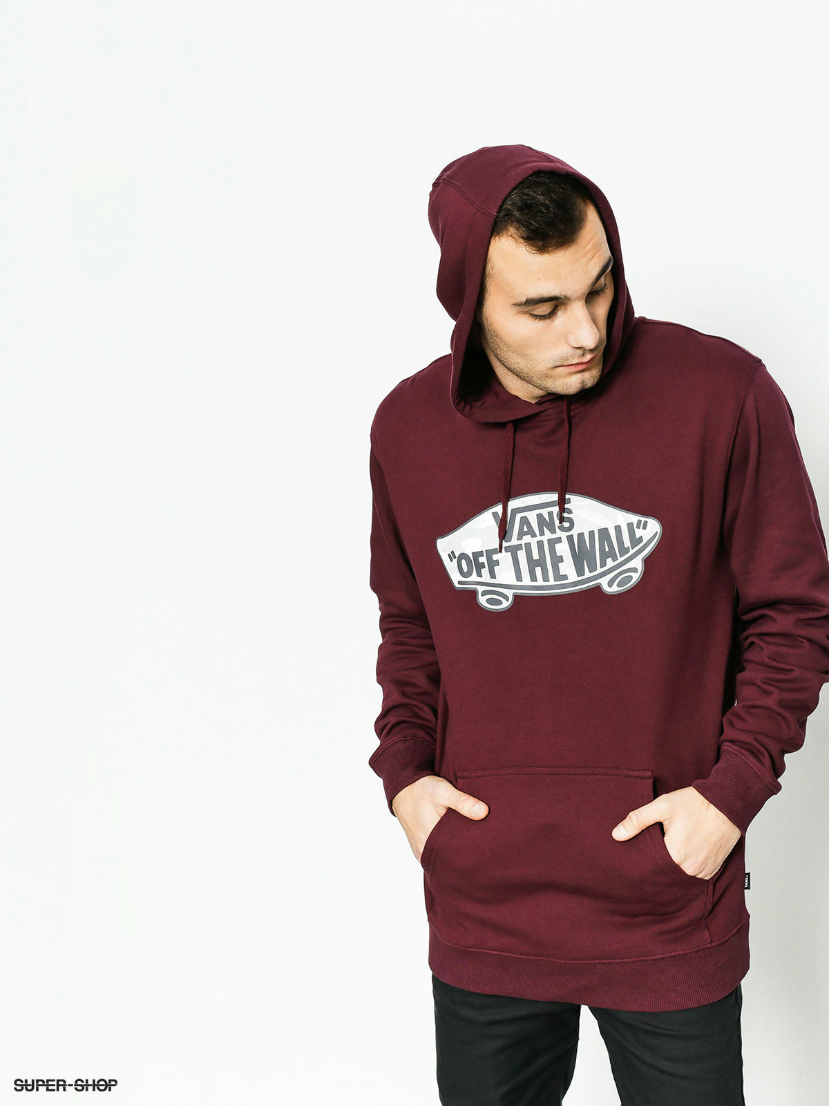 Maroon vans clearance hoodie