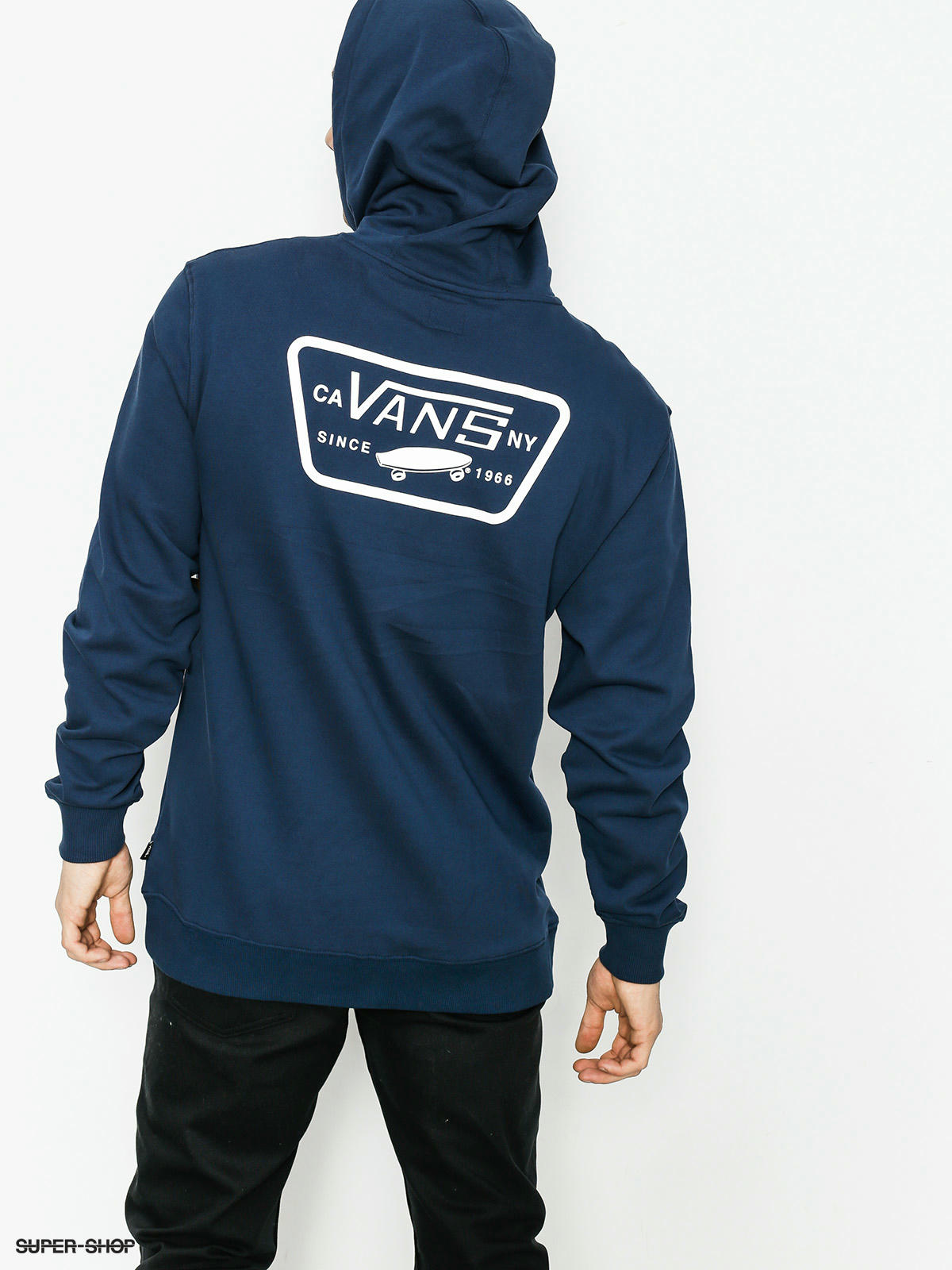 navy blue vans hoodie