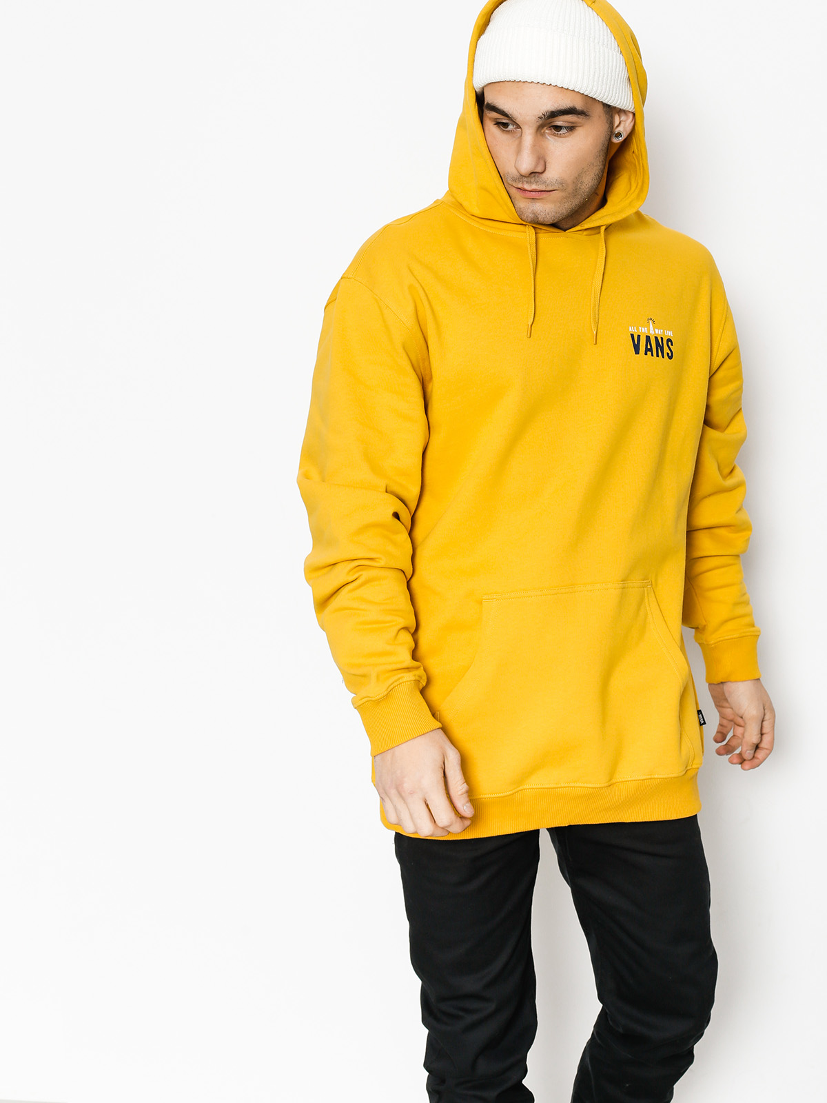 Vans Hoodie Wifi Death HD (mineral/yellow)