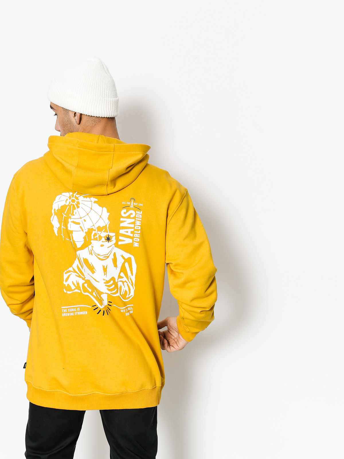 Vans Hoodie Wifi Death HD (mineral/yellow)