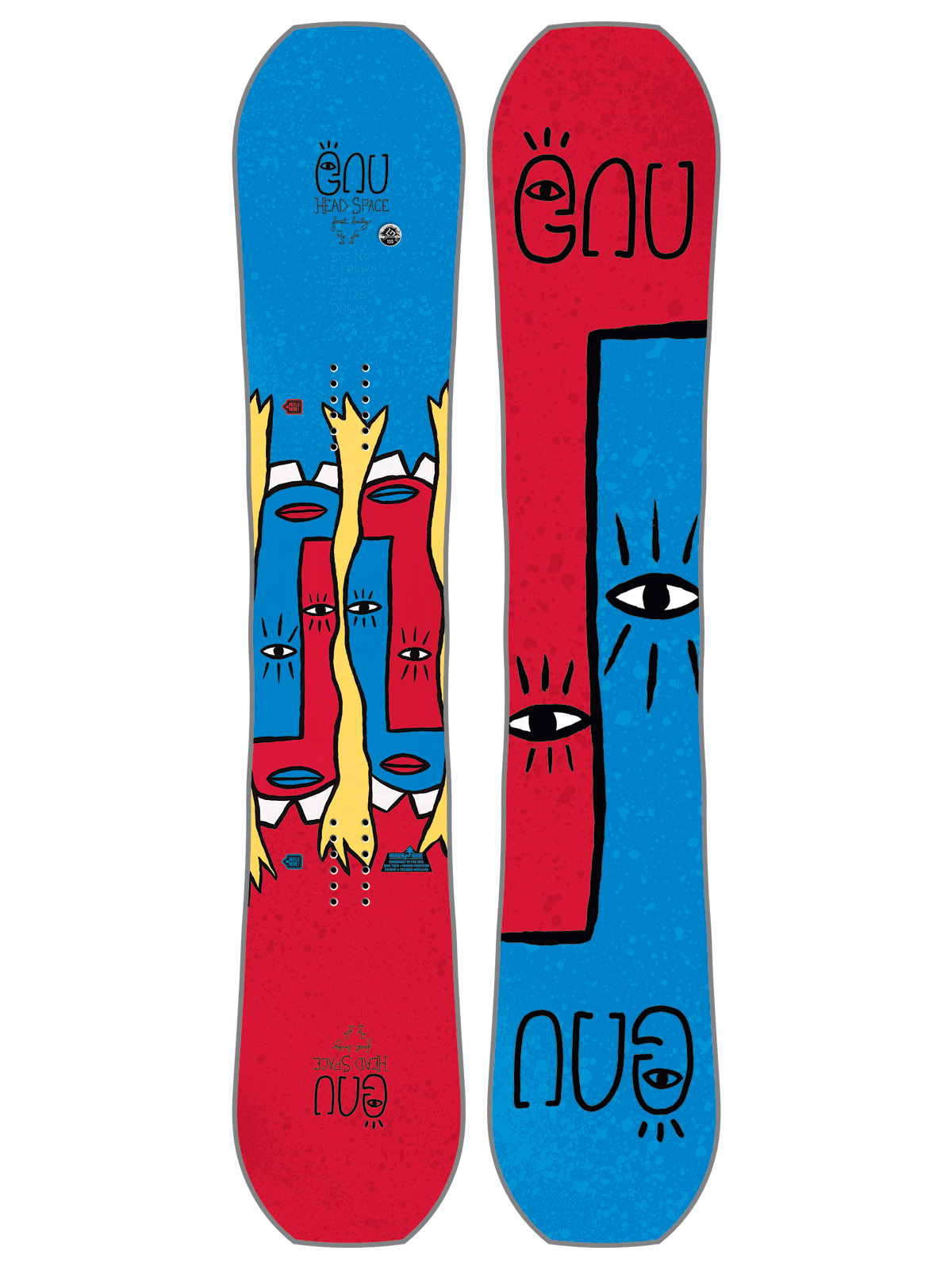 Mens Gnu Snowboard Fb Head Space C3 Asym (multi)